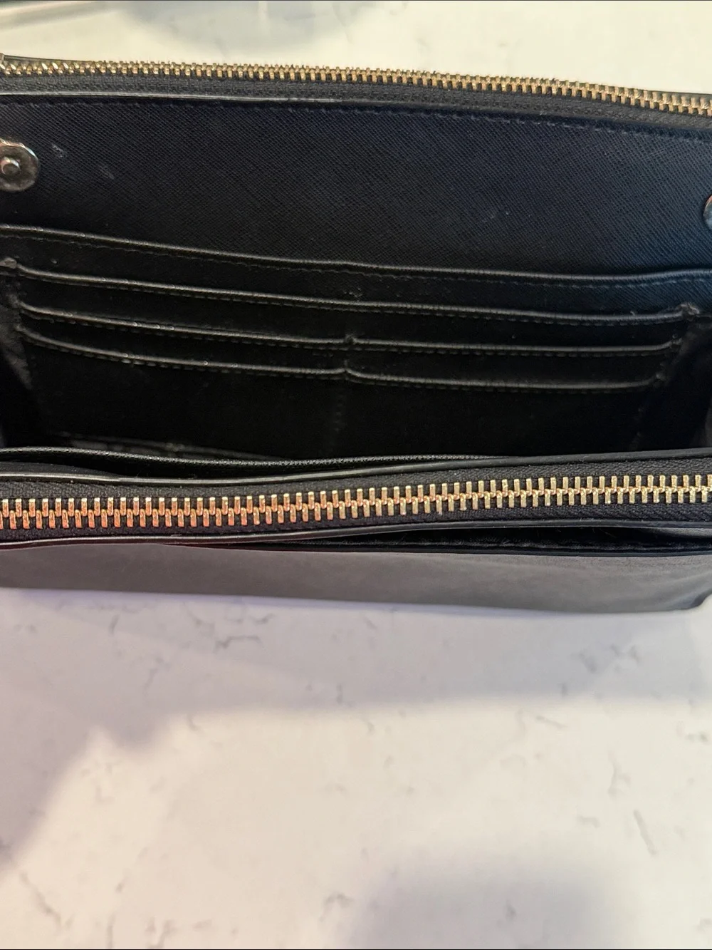 DKNY Black Leather Crossbody Belt Bag